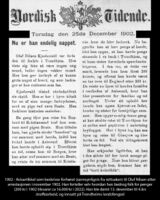 Avisartikkel om Oluf Nilsen Kjesbovold - 1902