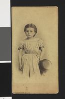 Eva Sars, omkring åtte år gammel. Foto: Wilh. Cappelen (1866).