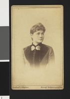 Eva Sars. Foto: Reichard & Lindner (1887).