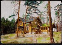 «Godthaab», Nansens hjem fra 1890 til 1901. Foto: Nasjonalbiblioteket (1890).