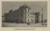 Christiania Østbanestation 1904. Kilde: "Norsk Hoved-Jernbane i femti Aar". nb.no