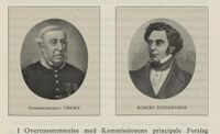 Robert Stephenson. Kilde: "Norsk Hoved-Jernbane i femti Aar". nb.no
