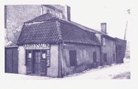 Barbersalong i Vognmannsgata 11, på hjørnet av Persgangen.