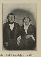 Gabriel Kirsebom Kielland (1805–1882) og kona Mathea Christine Semb (1812-1892).