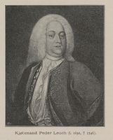 Peder Leuch (1692–1746). Fra Gamle Christiania-billeder, utgitt 1893.