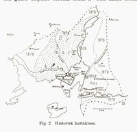 1913: Byutvidelsene, fra Kristiania geografi utgitt 1913.