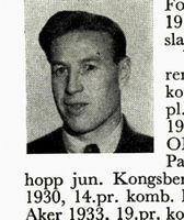 Murmester Per Eivind Fossum, f. 1910, hopp, kombinert, langrenn og slalåm. Foto: Ranheim: Norske skiløpere