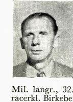 Bygningssnekker John Hanevold, f. 1912, langrenn. Foto: Ranheim: Norske skiløpere