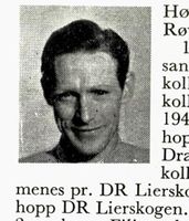 Kjøpmann Odd Høvik, f. 1919, hopp, kombinert og slalåm. Foto: Ranheim: Norske skiløpere