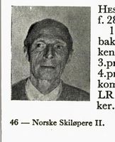 Skogeier Fredrik Hesselberg-Meyer, f. 1895 i Oslo. Hopp, kombinert og langrenn. Foto: Ranheim: Norske skiløpere