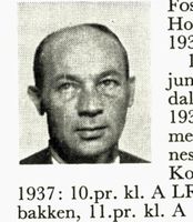 Maler Hans Fossli, f. 1912 i Asker. Hopp og styremedlem. Foto: Ranheim: Norske skiløpere