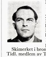 Løytnant Johan Jacob Normann, f. 1920 i Asker. Hopp. Foto: Ranheim: Norske skiløpere