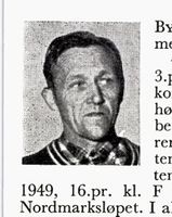 Gardbruker John K. Bye, f. 1904 i Lommedalen. Langrenn. Foto: Ranheim: Norske skiløpere