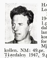 Rørlegger John Hagen, f. 1922 i Lommedalen. Kombinert og langrenn. Foto: Ranheim: Norske skiløpere