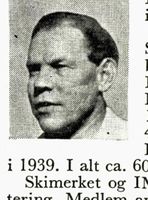 Disponent Klaus Lefdal, f. 1911 i Bærum. Hopp. Foto: Ranheim: Norske skiløpere