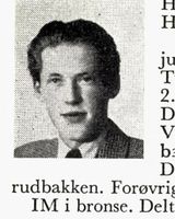 Tekniker Arne Horne, f. 1932 i Hokksund. Hopp. Foto: Ranheim: Norske skiløpere