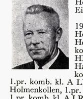 Gardbruker Nils Horne, f. 1895 på Eiker. Hopp, kombinert og langrenn. Foto: Ranheim: Norske skiløpere