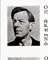 Ekspeditør Hans Trygve Olsen, f. 1908 i Drammen. Formann i Mjøndalen Idrettsforening i årene 1950-54. Foto: Ranheim: Norske skiløpere