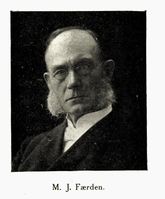 Michael Johan Færden, sokneprest 1890 til 1912.