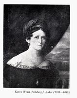 Maleri av Karen Anker. Foto: Norske storgårder/Nasjonalbiblioteket (1950).