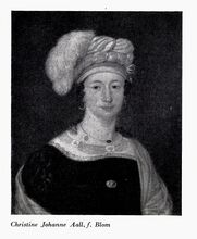 Christiane Johanne Blom (1782–1868), kona til Niels Aall.