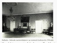 Gullsalen. Foto: Norske storgårder (1950).