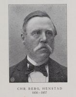 Chr. Berg, ordfører 1856-1857. Illustrasjon fra boka "Askim herred 1814-1914".