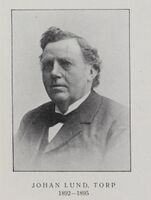 Johan Lund, 1892-1895. Illustrasjon fra boka "Askim herred 1814-1914".