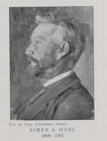 Simen A. Hoel, 1898-1905. Illustrasjon fra boka "Askim herred 1814-1914".