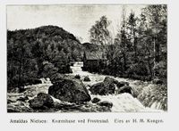 Kværnhuse ved Frostestad. Foto: Koren, Daniel: Omkring Lindesnes, 1914