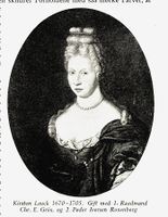 Kirsten Pedersdatter Leuch (1670-1705). Fra Det gamle Christiania, utgitt 1924.