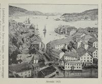Illustrasjon fra boka "Storlosjemøtet i Arendal 1918".