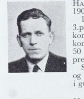 Trelasthandler Jonas Hauger, f. 1900 i Lørenskog. Kombinert. Foto: Ranheim: Norske skiløpere