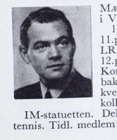 Tannlege Birger Mæhlum, f. 1911 i Vardal. Hopp og forbundsdommer fra 1948. Foto: Ranheim: Norske skiløpere