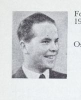 Telegrafist Bjørn Fostervoll, f. 1928 i Osmarka. Skioppmann 1954-55. Foto: Ranheim: Norske skiløpere