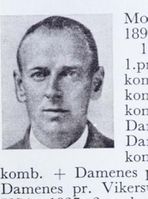 Tømmerfløter Karsten Moen, f. 1893 på Modum. Hopp og kombinert. Foto: Ranheim: Norske skiløpere