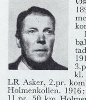 Tømmerfløter Thorleif Øren, f. 1894 på Modum. Hopp og kombinert, meget god skiløper. Formann i laget. Foto: Ranheim: Norske skiløpere