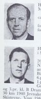 Øverst: Sagmester Ole Hovde, f. 1901 på Modum. Kombinert. Nederst: Damvokter Ottar Hæhre, f. 1915 i Sysle (Modum). Formann i idrettslaget fra 1955, langrenn. Foto: Ranheim: Norske skiløpere