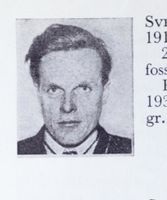 Skogsarbeider Anders Svendsby, f. 1919 på Modum. Hopp. Foto: Ranheim: Norske skiløpere