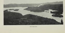 Oversiktbilde. Foto: fra boka Drangedal med Tørdal av Sannes, Olav/Nasjonalbiblioteket (1924).