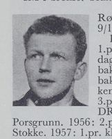 Verksmesterassistent Ole Kristian Rød, f. 1926 i Siljan. Hopp. Foto: Ranheim: Norske skiløpere