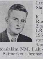 Rolf Lier, student fra Skien. Slalåmkjører. Foto: Ranheim: Norske skiløpere