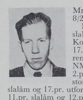 Kåre Yngvar Melbye, mekaniker fra Rjukan og slalåmkjører. Foto: Ranheim: Norske skiløpere