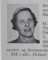 Elisabeth Spockeli (f. Kielland Nilsen), husmor og slalåmkjører. Foto: Ranheim: Norske skiløpere
