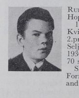 Gardbruker Svein Rui, født 1909 i Seljord kommune. Hopp og kombinert for Seljord idrottslag. Ill.: Norske skiløpere b.3 (1957),