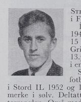 Tekniker Leif Steensohn, født 1922 i Fjære. Langrenn. Foto: Norske skiløpere b.3