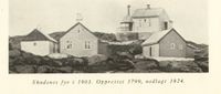 Skudenes fyrstasjon omkring 1941.