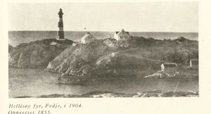 Fyret i 1904, etter brannen i fyrvaktarbustaden.