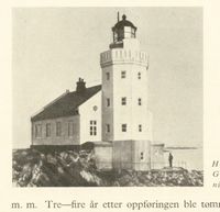 Homborsund fyrstasjon. Foto: Ukjent