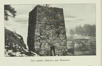 Kalkovnen på Brønnøya i Asker. Fra boka Asker, utgitt 1917.